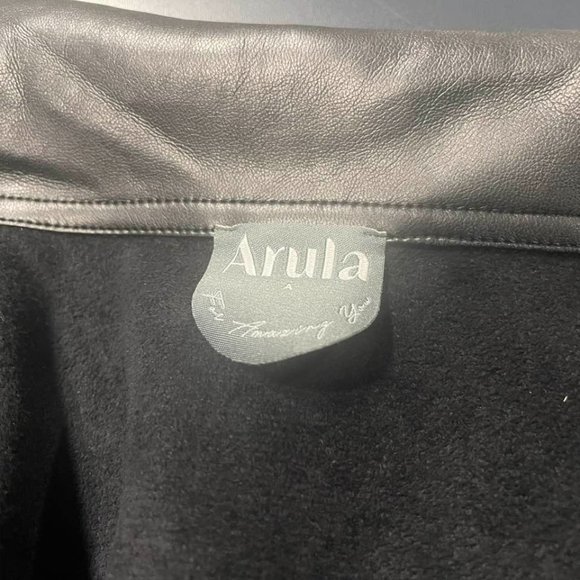 Arula NWT Soft Vegan Leather Dress Coat with Belt size 1X - Picture 12 of 16